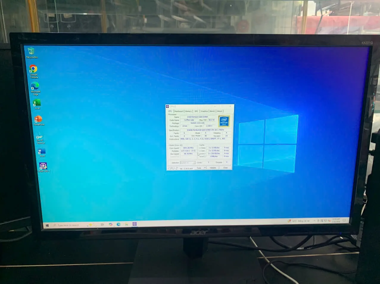Trọn Bộ PC Văn Phòng | HP Slim Desktop 290 | Pentium G5400 | RAM 8GB | SSD 256GB + HDD 1TB | Màn Hình Acer 22" FHD 2