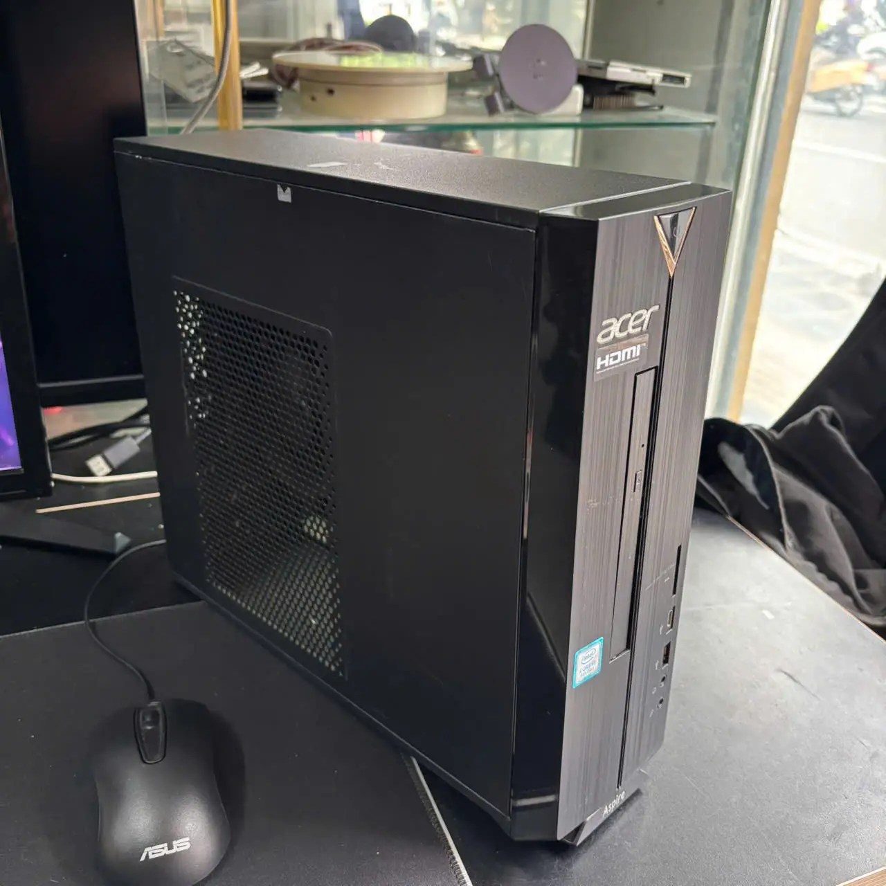 Bộ PC Acer Aspire XC-885 | Core i3-8100 | RAM 4GB | SSD 256GB | Wi-Fi 5 | Màn Acer K202HQL 19.5" 4