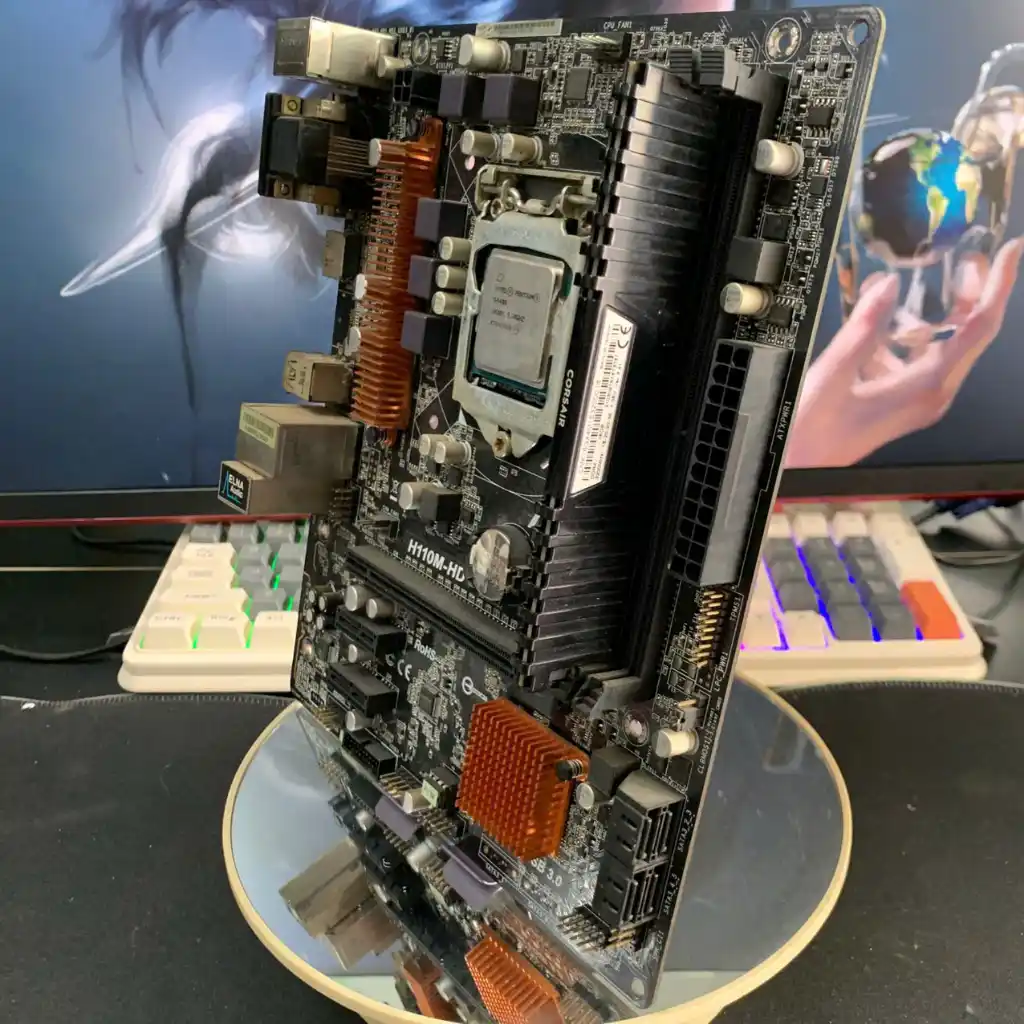Combo ASRock H110M-HDV + Core i3-7100 + RAM 8GB DDR4 3