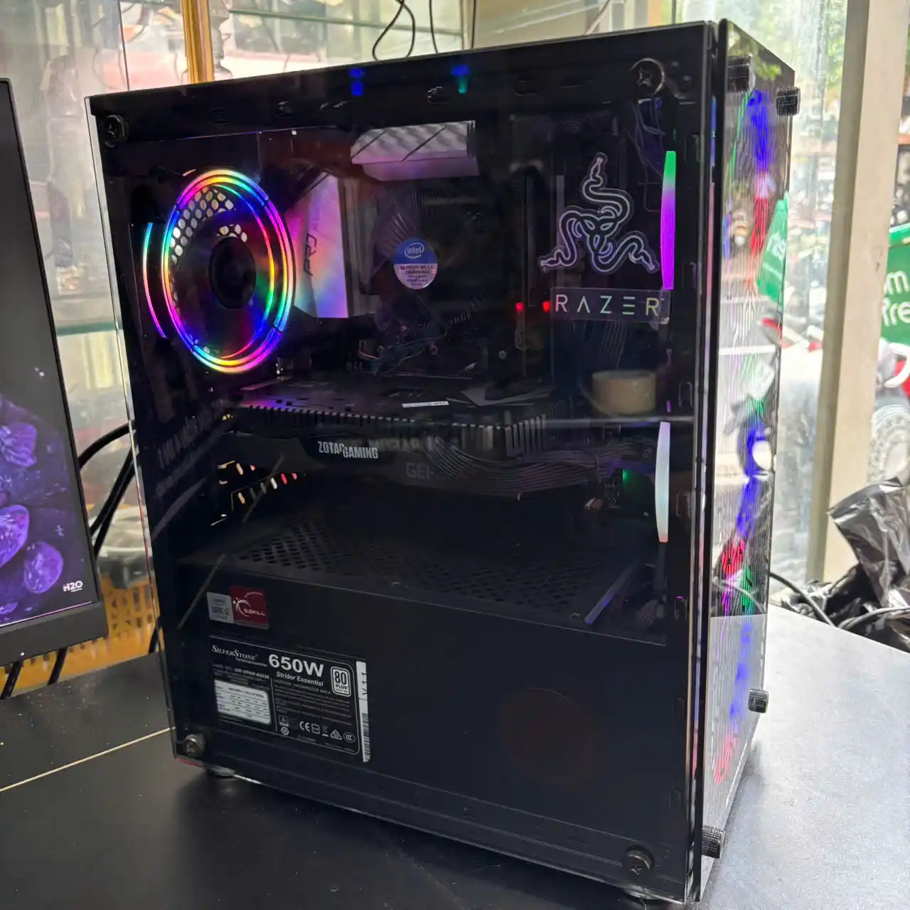 Bộ PC Gaming | ASRock B460 Pro4 | Core i3-10100F | RAM 16GB G.Skill 3200MHz | SSD 120GB + HDD 1TB | RTX 2060 6GB | SilverStone 650W 80 Plus | Màn Gigabyte G24F 24" FHD 170Hz 3