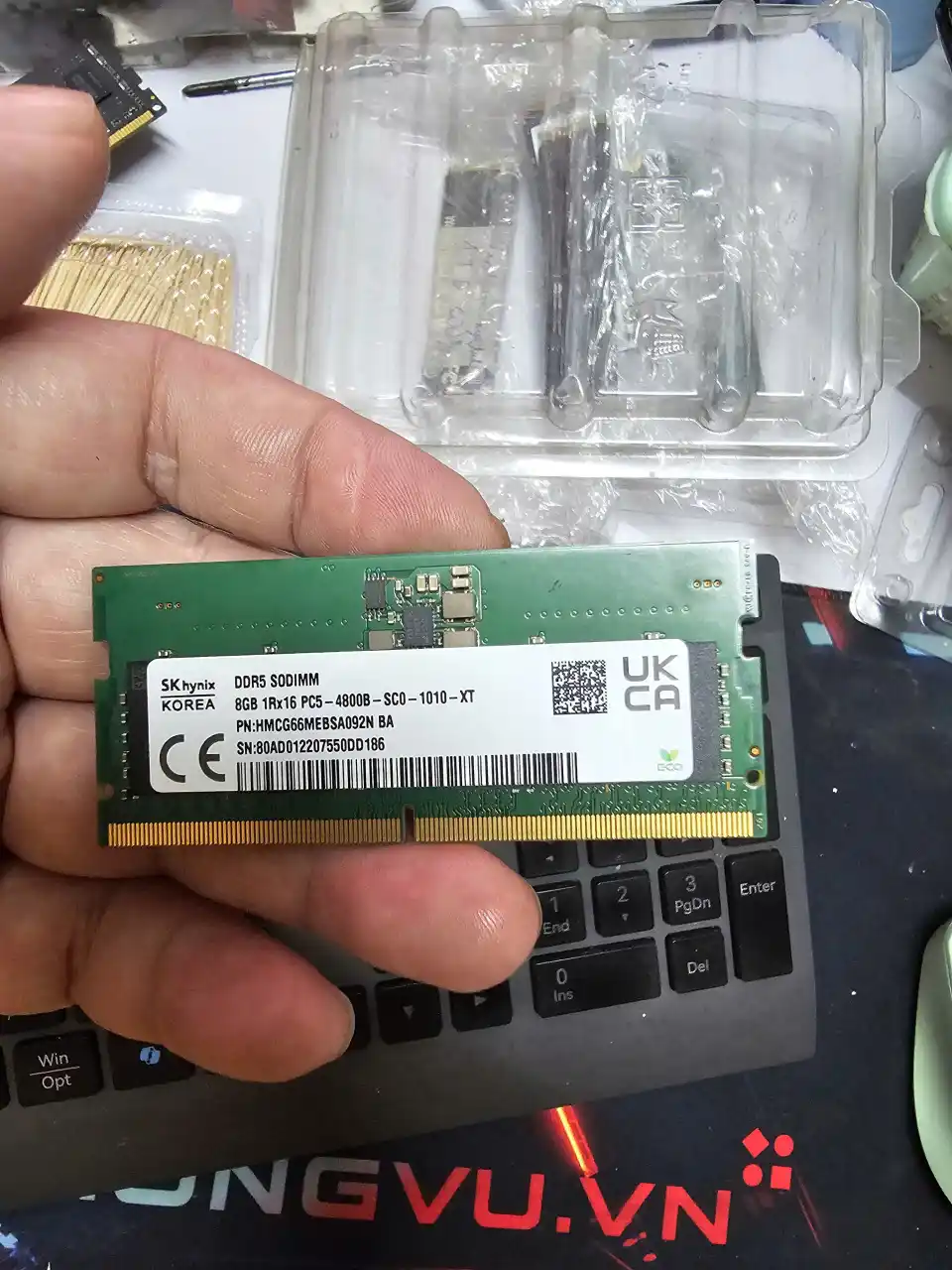 RAM Laptop SK Hynix 8GB DDR5 SO-DIMM Bus 4800MHz