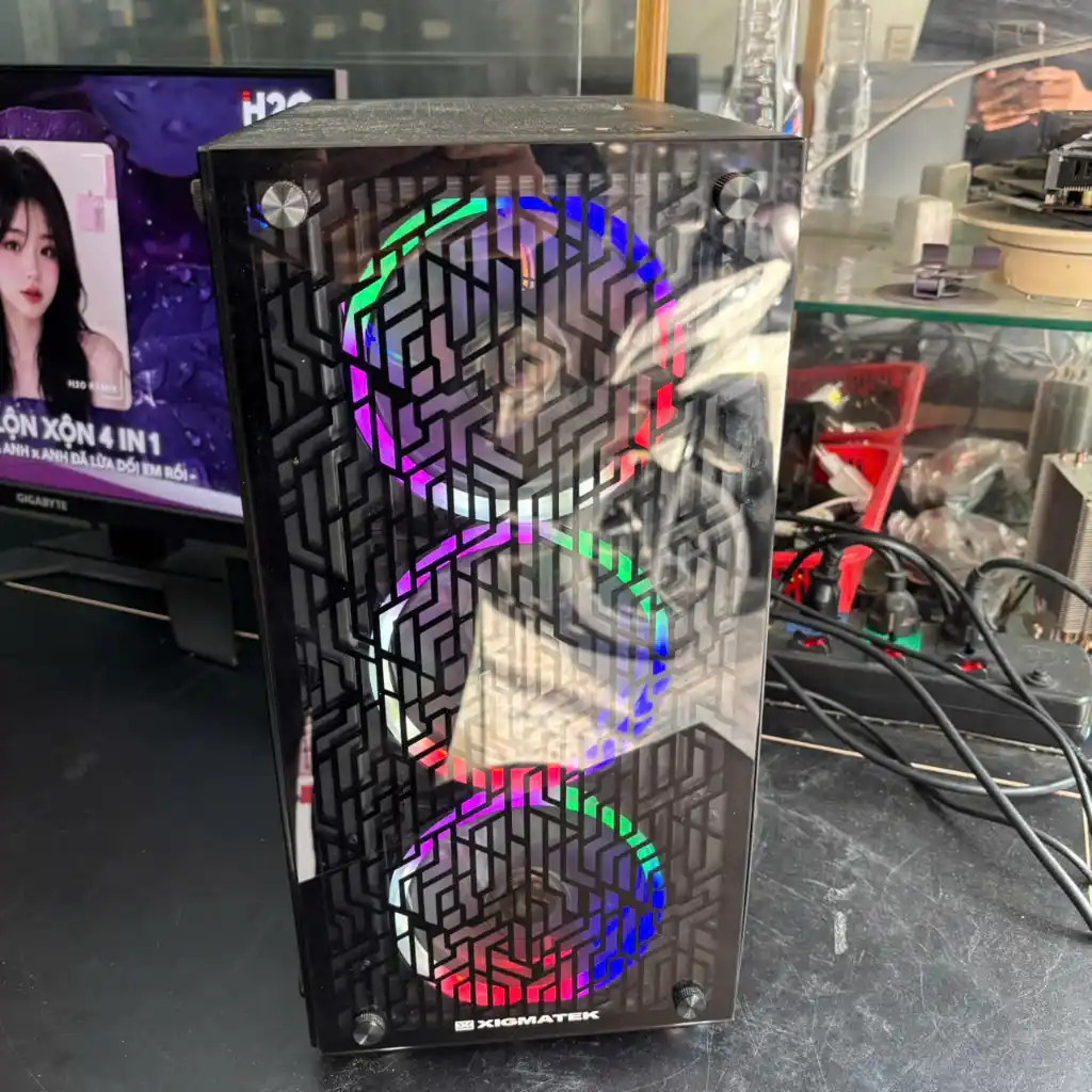 Bộ PC Gaming | ASRock B460 Pro4 | Core i3-10100F | RAM 16GB G.Skill 3200MHz | SSD 120GB + HDD 1TB | RTX 2060 6GB | SilverStone 650W 80 Plus | Màn Gigabyte G24F 24" FHD 170Hz 4