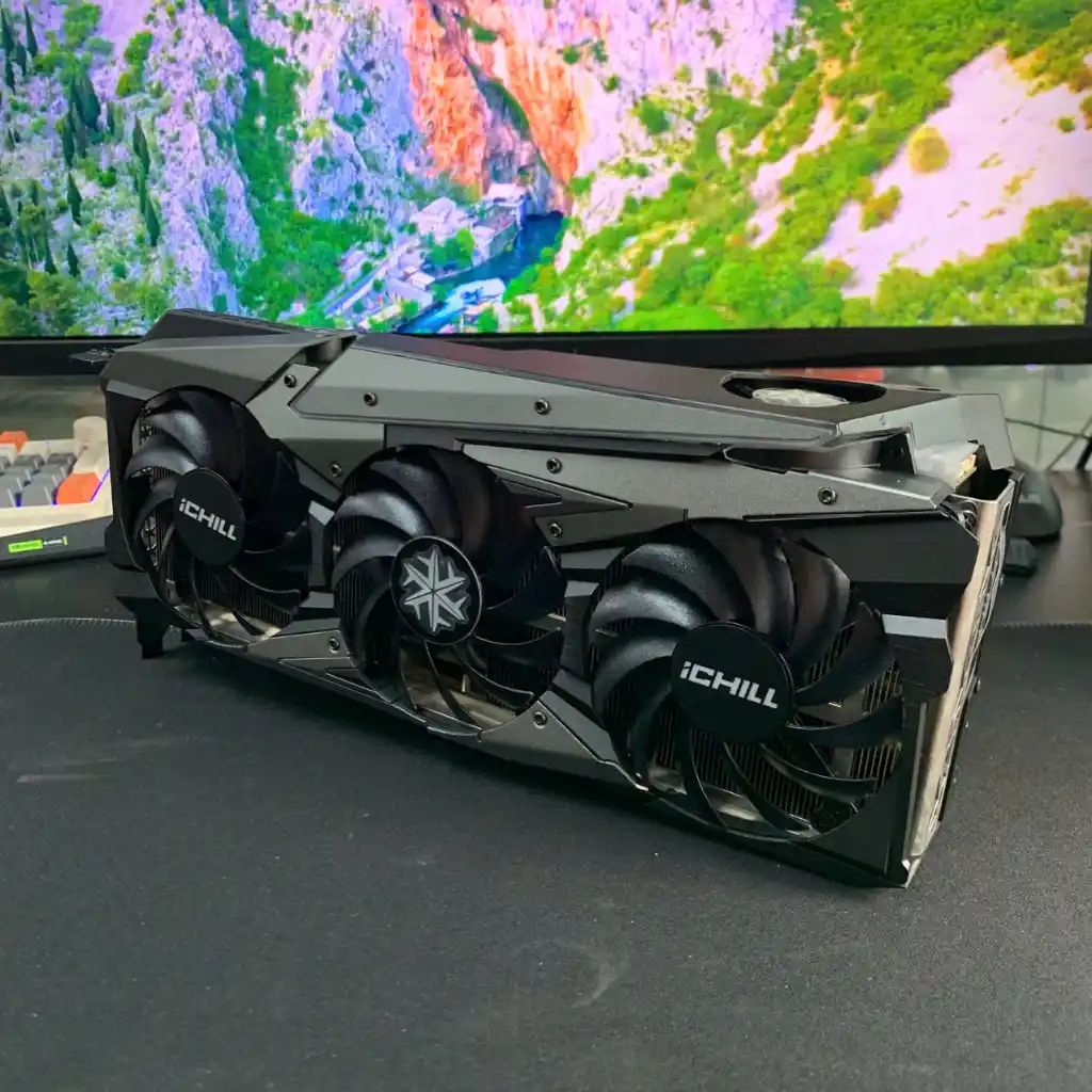 VGA Inno3D GeForce RTX 3080 iCHILL X4 LHR | 10GB GDDR6X | 4 Fan RGB | HDMI 2.1 + 3x DP 1.4 2