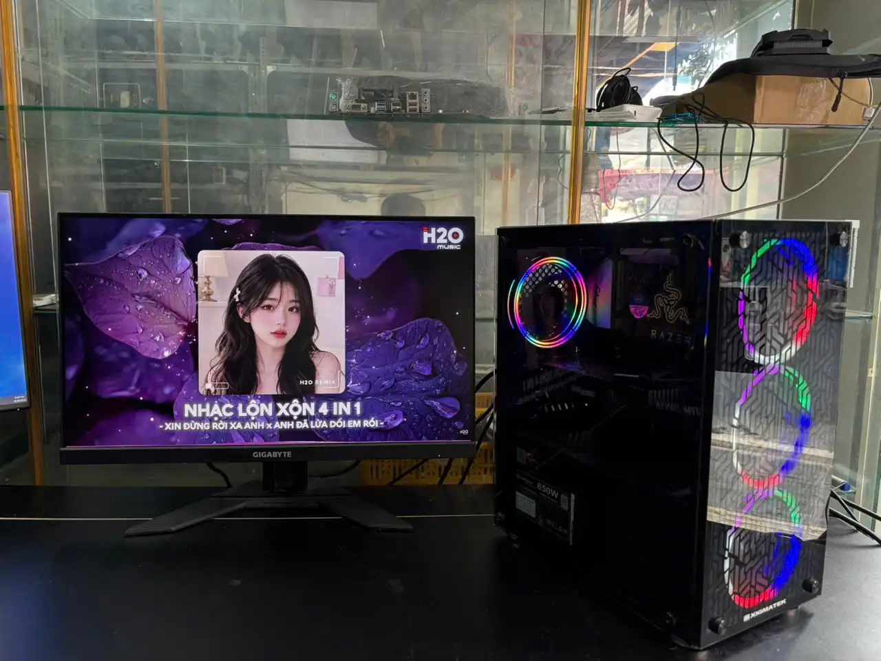 Bộ PC Gaming | ASRock B460 Pro4 | Core i3-10100F | RAM 16GB G.Skill 3200MHz | SSD 120GB + HDD 1TB | RTX 2060 6GB | SilverStone 650W 80 Plus | Màn Gigabyte G24F 24" FHD 170Hz