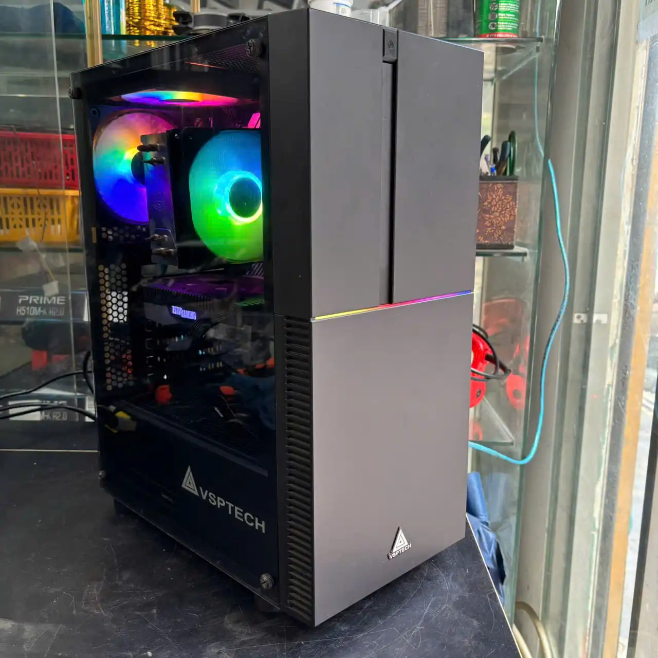 PC Gaming | ASUS Prime B560-Plus | Intel Core i5-10400F | RAM Colorful 16GB | SSD 256GB + HDD 1TB | Zotac RTX 2060 6GB | DeepCool PF650W | Case VSPtech ATX