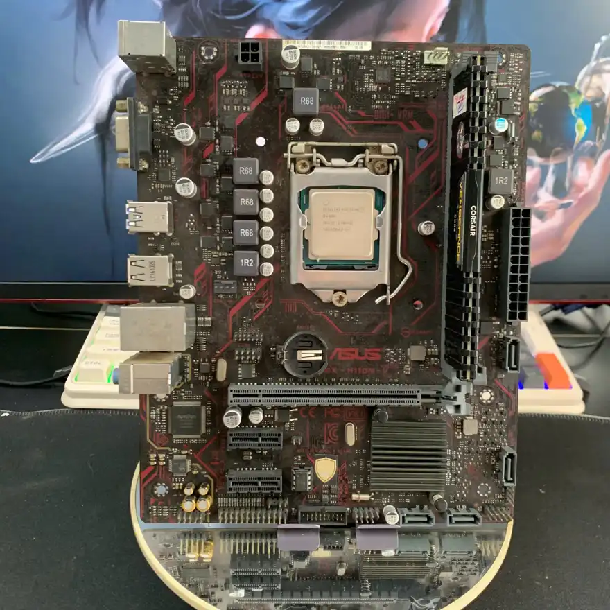 Combo Asus EX-H110M-V + Core i3-7100 + RAM 8GB DDR4