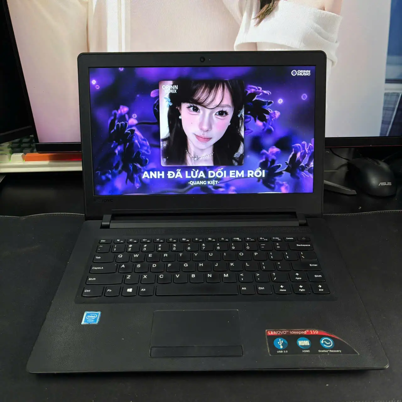 Lenovo IdeaPad 110-14IBR | Celeron N3060 | RAM 4GB | SSD 120GB | 14" HD | Pin 100%