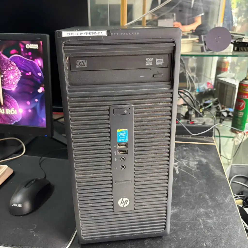 Bộ PC HP 280 G1 MT Business | Core i3-4170 | RAM 4GB | SSD 120GB | Màn HP V194 18.5" Có Loa 3
