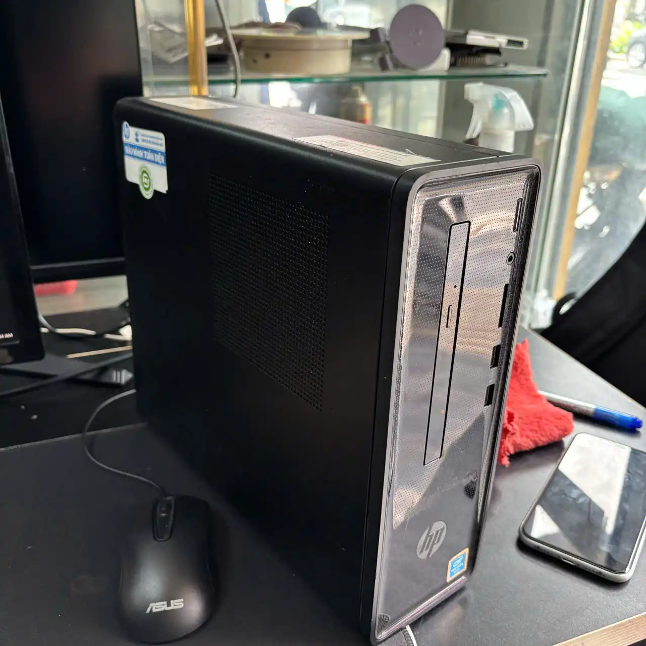Bộ PC HP Slim Desktop 290 | Pentium Gold G5400 | RAM 8GB | SSD 256GB + HDD 1TB | Màn HP 20 inch 20KD 3