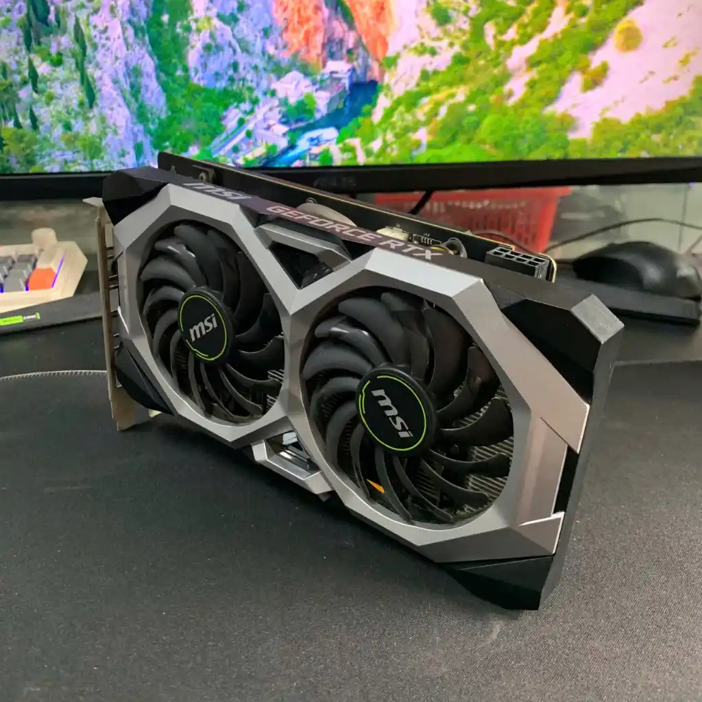 VGA MSI GeForce RTX 2060 Ventus OC | 6GB GDDR6 | 1920 CUDA | Dual Fan TORX 2.0 | HDMI + 3x DP 2