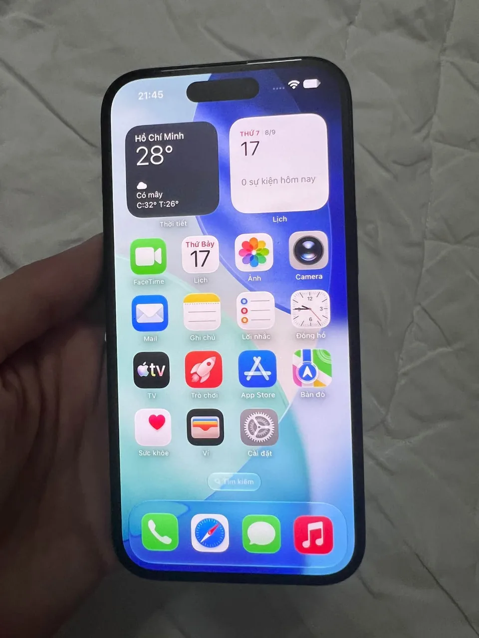 iPhone 15 128GB Chính Hãng VN/A - Màu Đen Zin Áp Suất 2