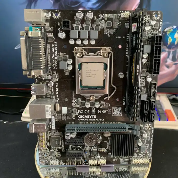 Combo Gigabyte GA-H110M-DS2 + Core i3-7100 + RAM 8GB DDR4