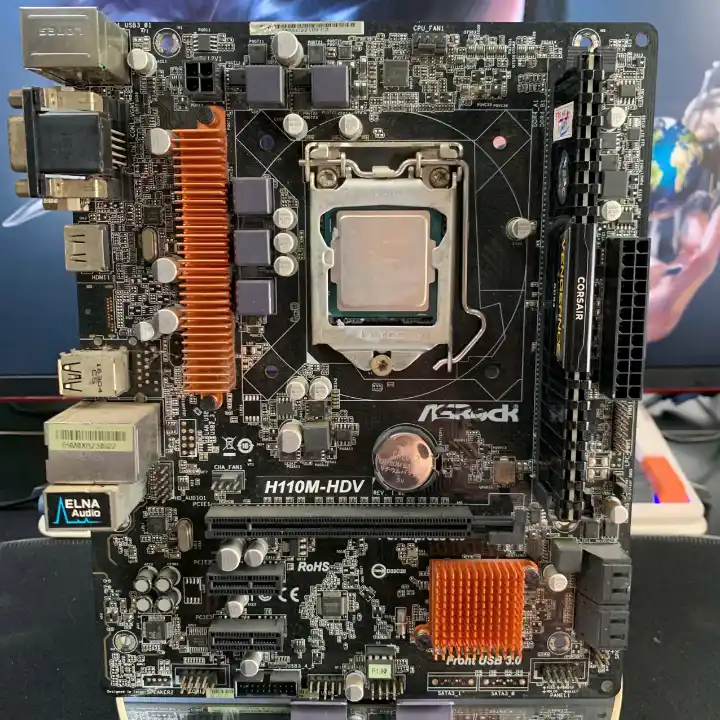 Combo ASRock H110M-HDV + Core i3-7100 + RAM 8GB DDR4