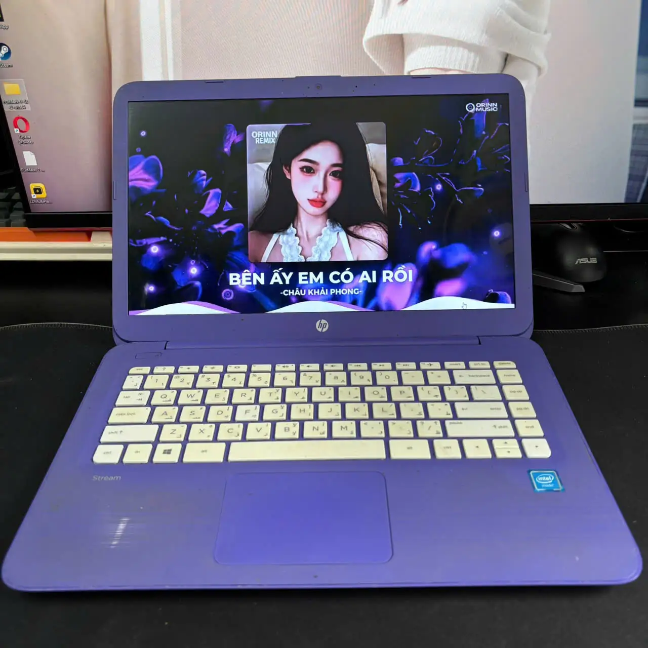 HP Stream Laptop 14 | Celeron N3060 | RAM 2GB | 30GB | 14" HD | Pin Trâu | Màu Tím Violet